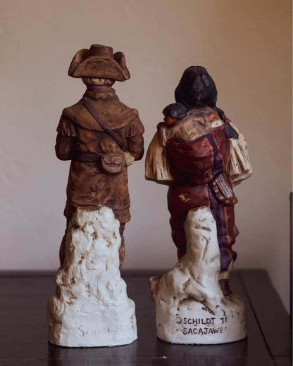Vintage 1971 Lewis & Clark Bourbon Decanter Set