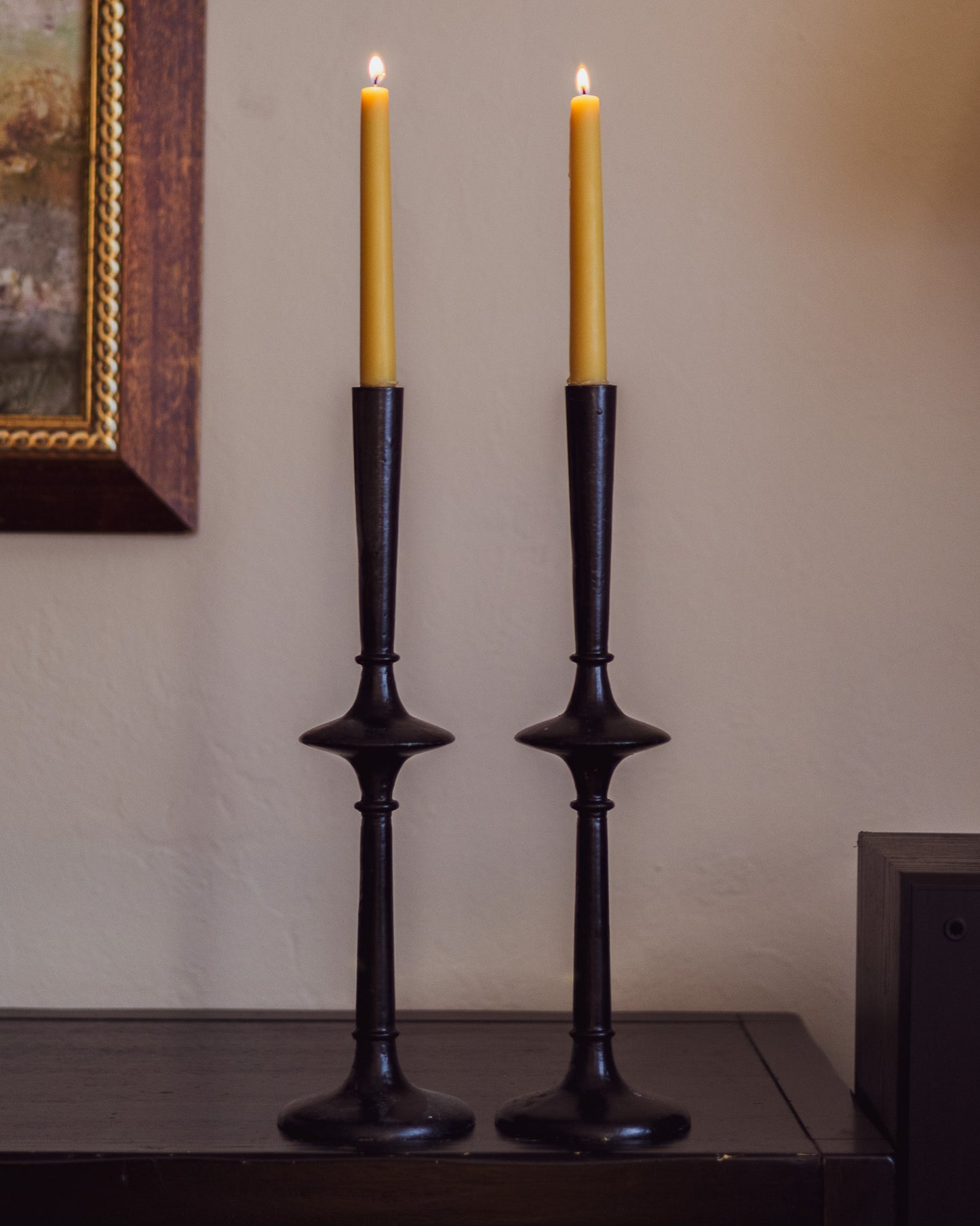 Arhaus Iron Candlesticks - Pair